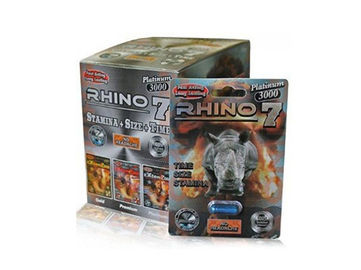 Anti Premature Ejaculation Male Enlargement Capsules 3D Rhino 7 Platinum 3000