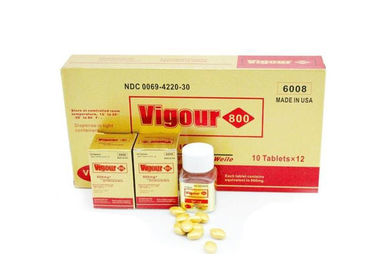 Comprimidos ervais naturais do realce do ED dos homens do ouro do vigor 800mg
